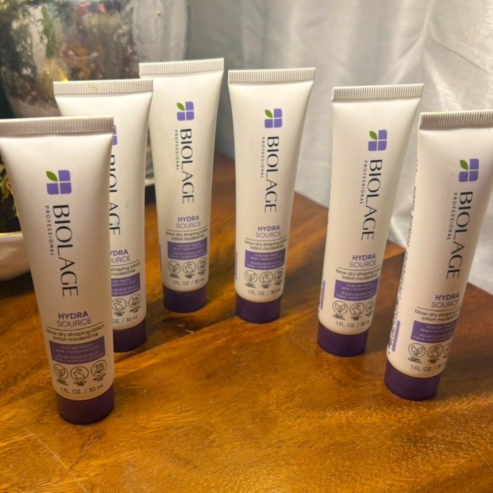 Matrix Biolage Hydra Source Blow Dry Shaping Lotion Six-Piece Bundle Lot NEW